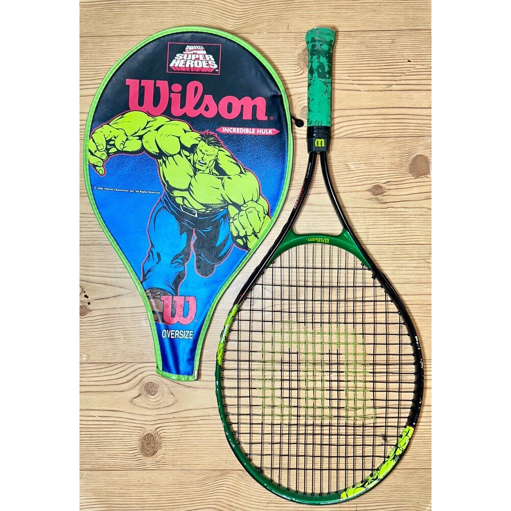 Wilson Vintage 1996 Marvels Incredible Hulk 4" Oversize Tennis Racquet/Racket